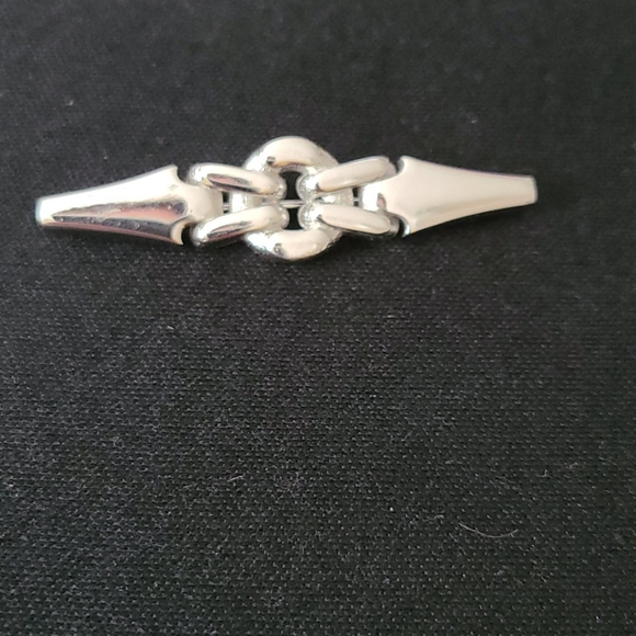 Vintage Givenchy Silver plated bar pin - Picture 1 of 8